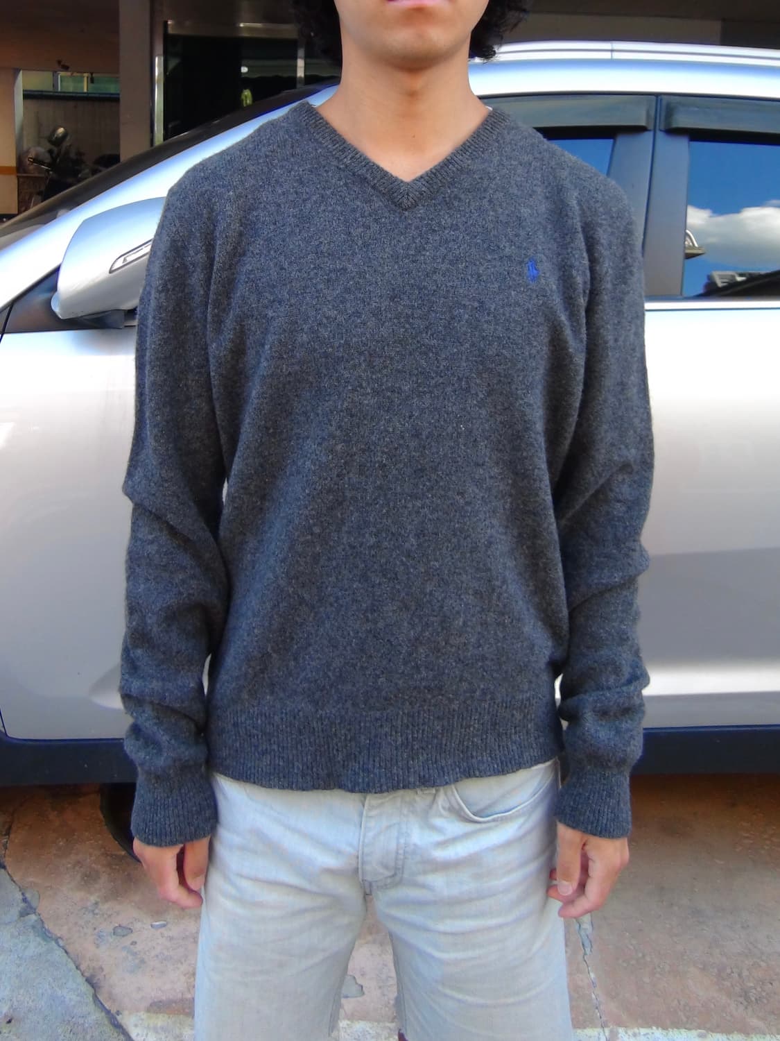 폴로 램스울 v넥 니트 xl 상품이미지3
