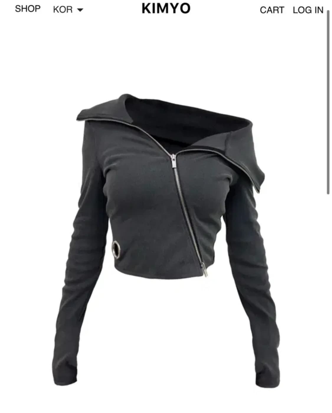 kimyo 키묘 언발 집업 unbal full zip up 상품이미지1