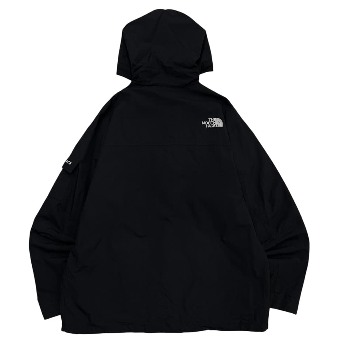 노스페이스 사이드패치 로고 블랙 후드 바람막이 2XL 상품이미지3