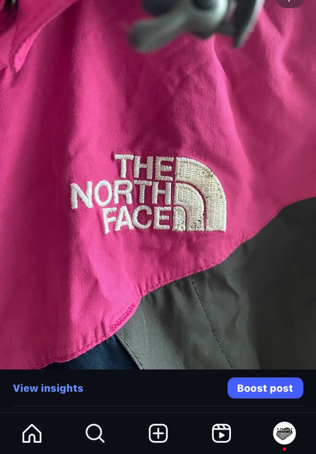 노스페이스 핑크 윈드브레이커 재킷 상품이미지4