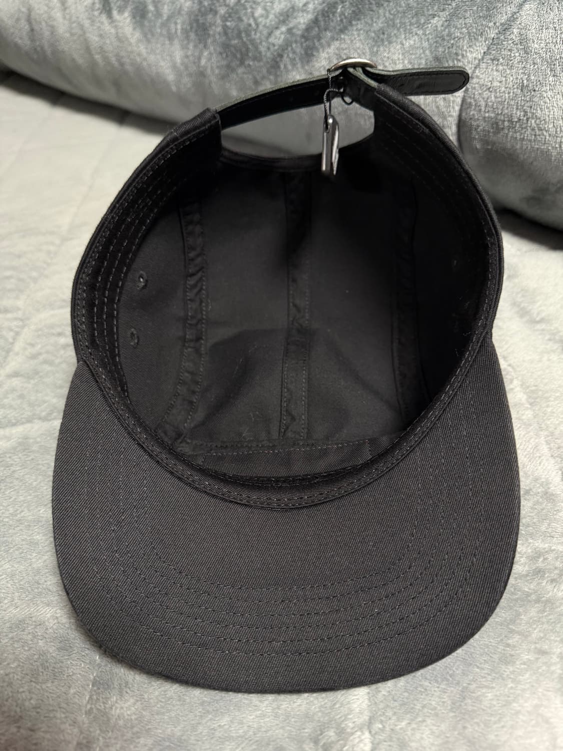 Supreme 슈프림 레드 박스 캠프캡 모자 (Washed Black) 상품이미지5