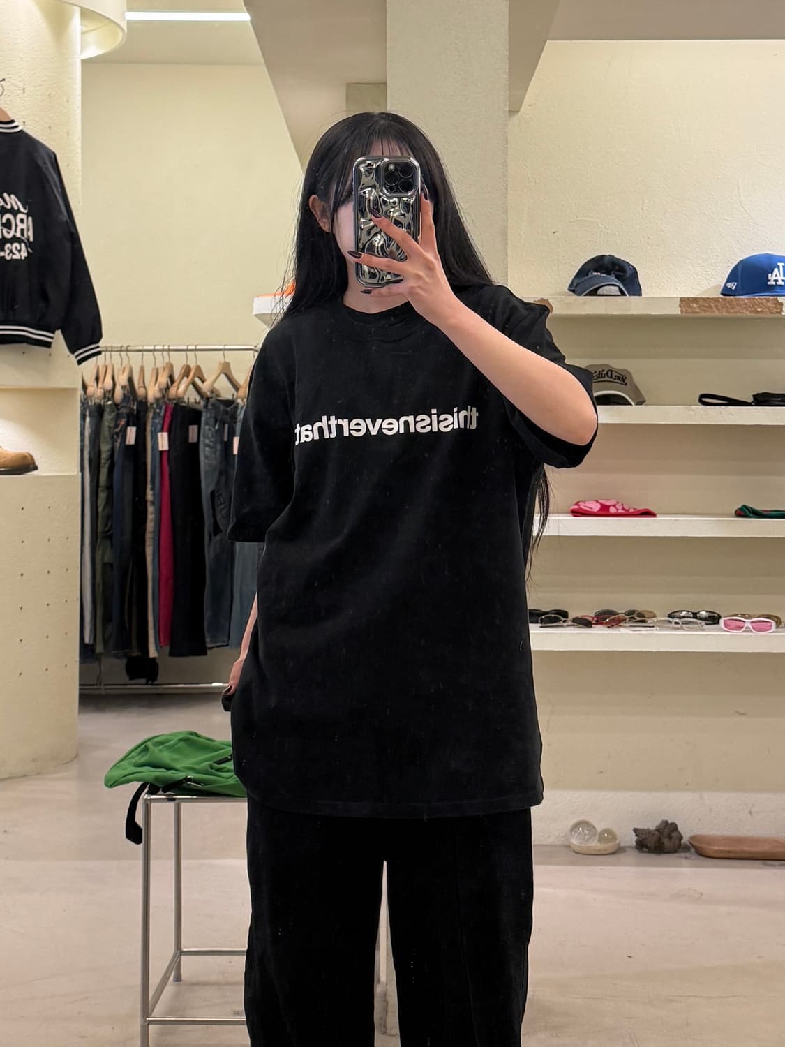 디스이즈네버댓 로고 블랙 반팔티 U1179 상품이미지1