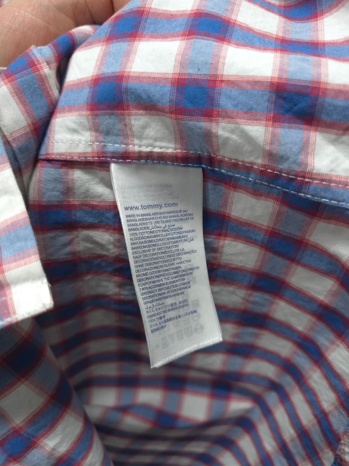 타미힐피거 남성 멀티 체크 반팔 셔츠(95~100) 상품이미지7