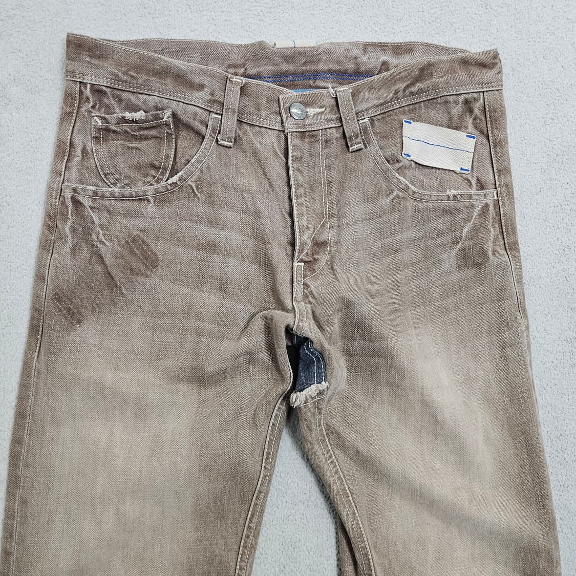 알뉴볼드 패치 워크 데님 팬츠 M 상품이미지3