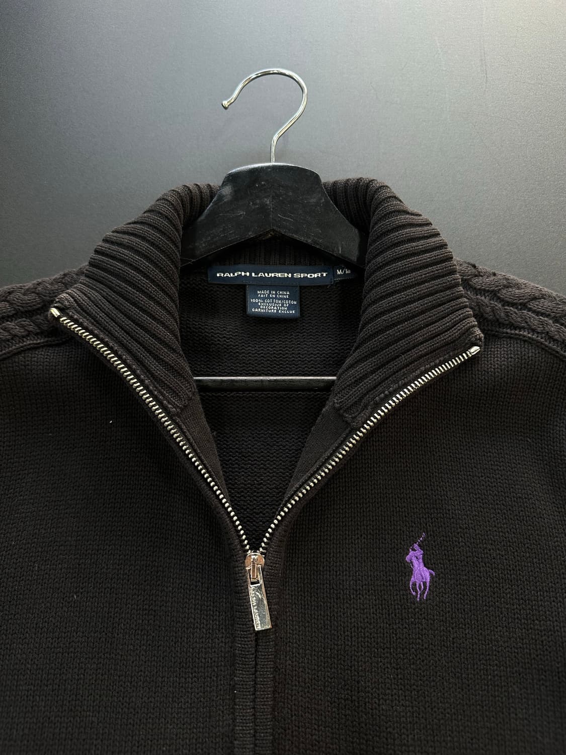 폴로랄프로렌 꽈배기 니트집업 상품이미지5