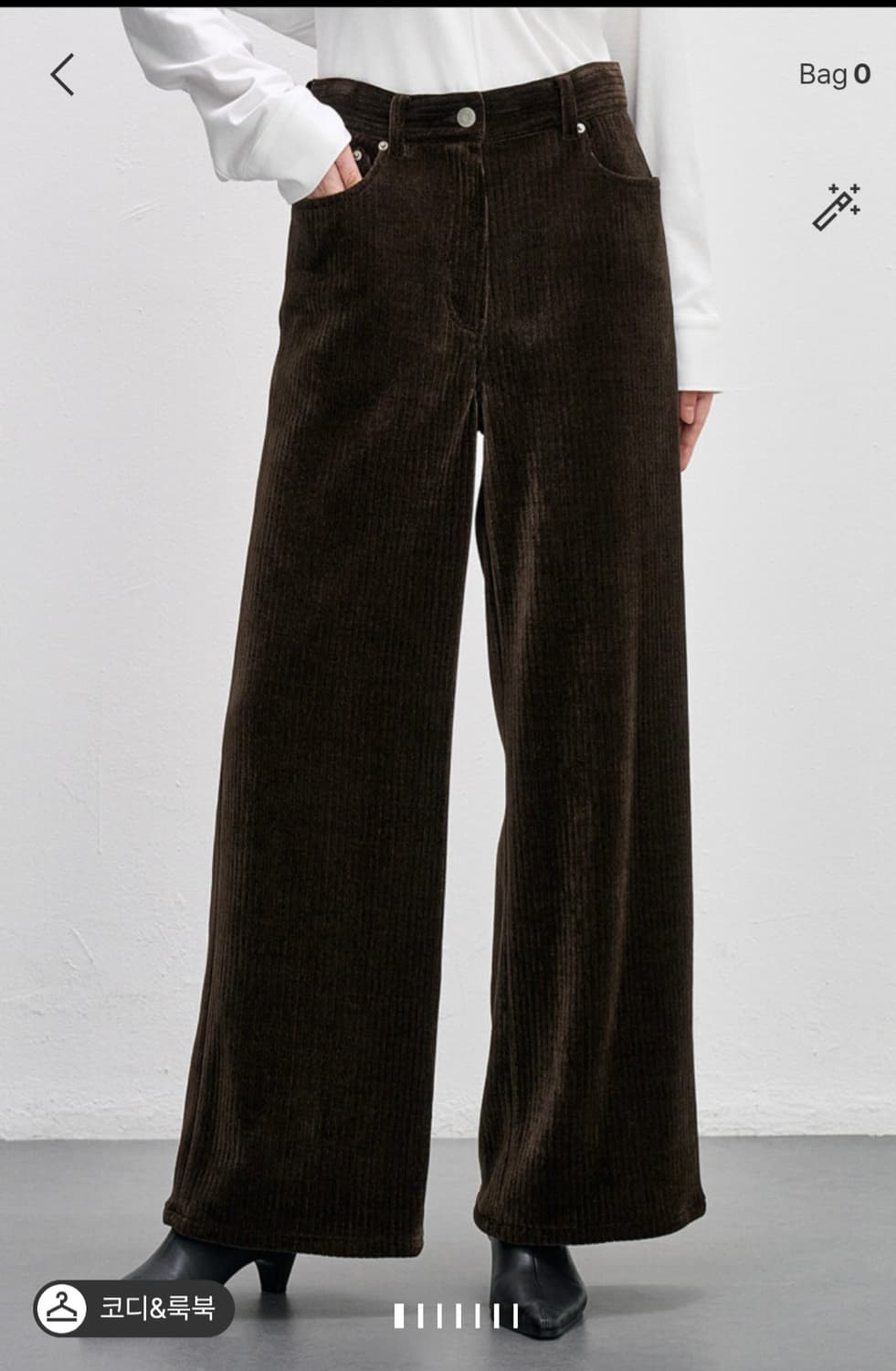 시스템 24년산 코듀로이 와이드 팬츠 상품이미지2