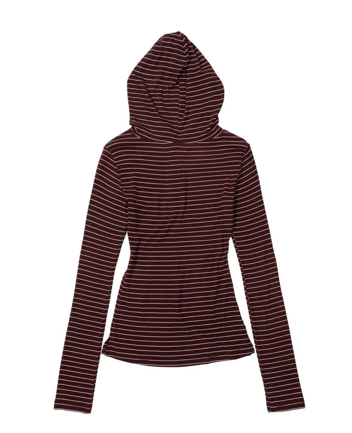스컬프터 스트라이프 후디 티셔츠 버건디 M 상품이미지2