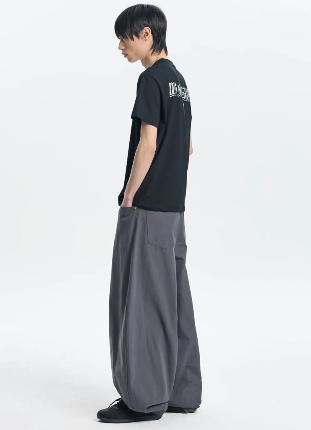 기철 EASY OR EASY 벌룬 팬츠 다크 그레이 상품이미지2