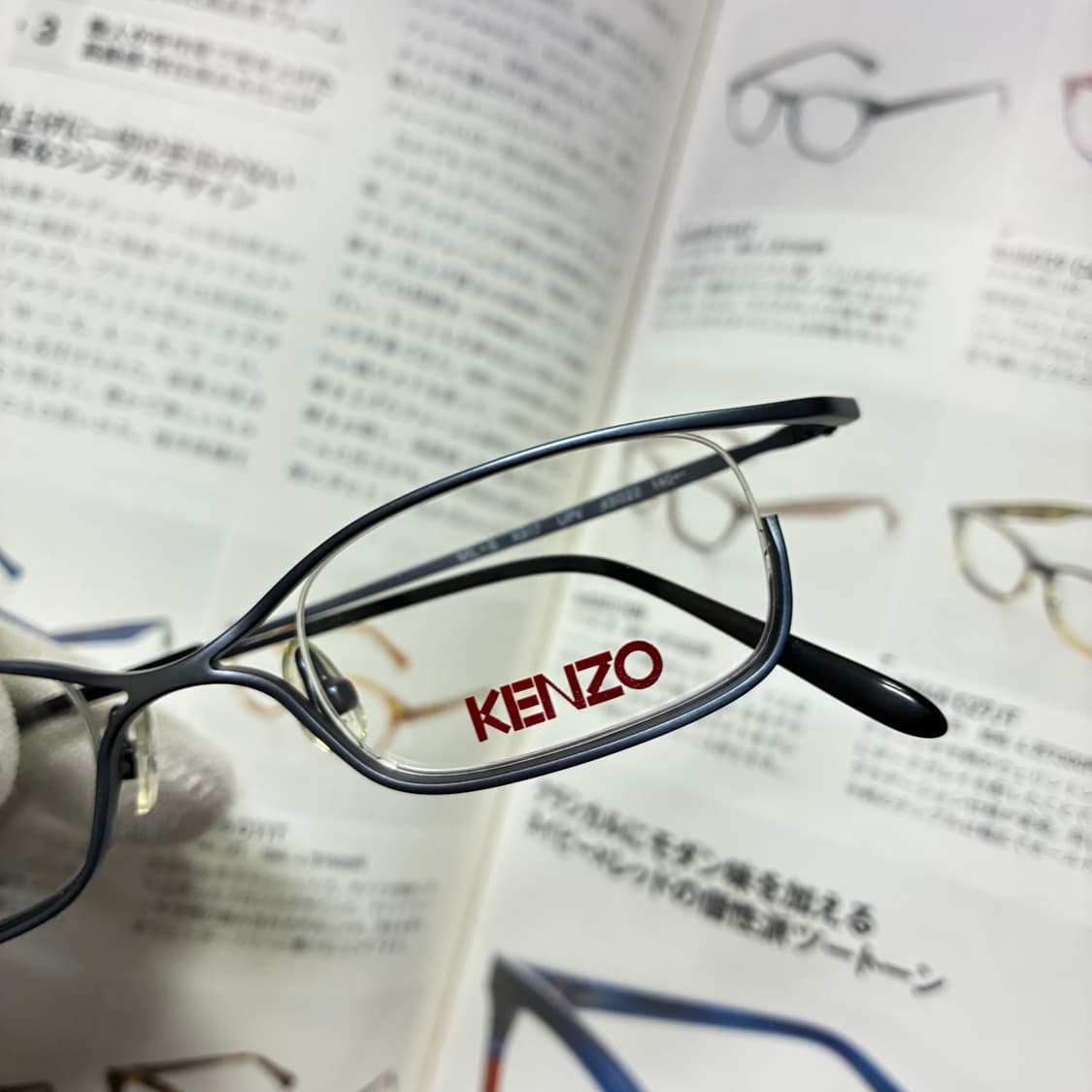 KENZO 겐조 네이비 티타늄 일본 안경 상품이미지2