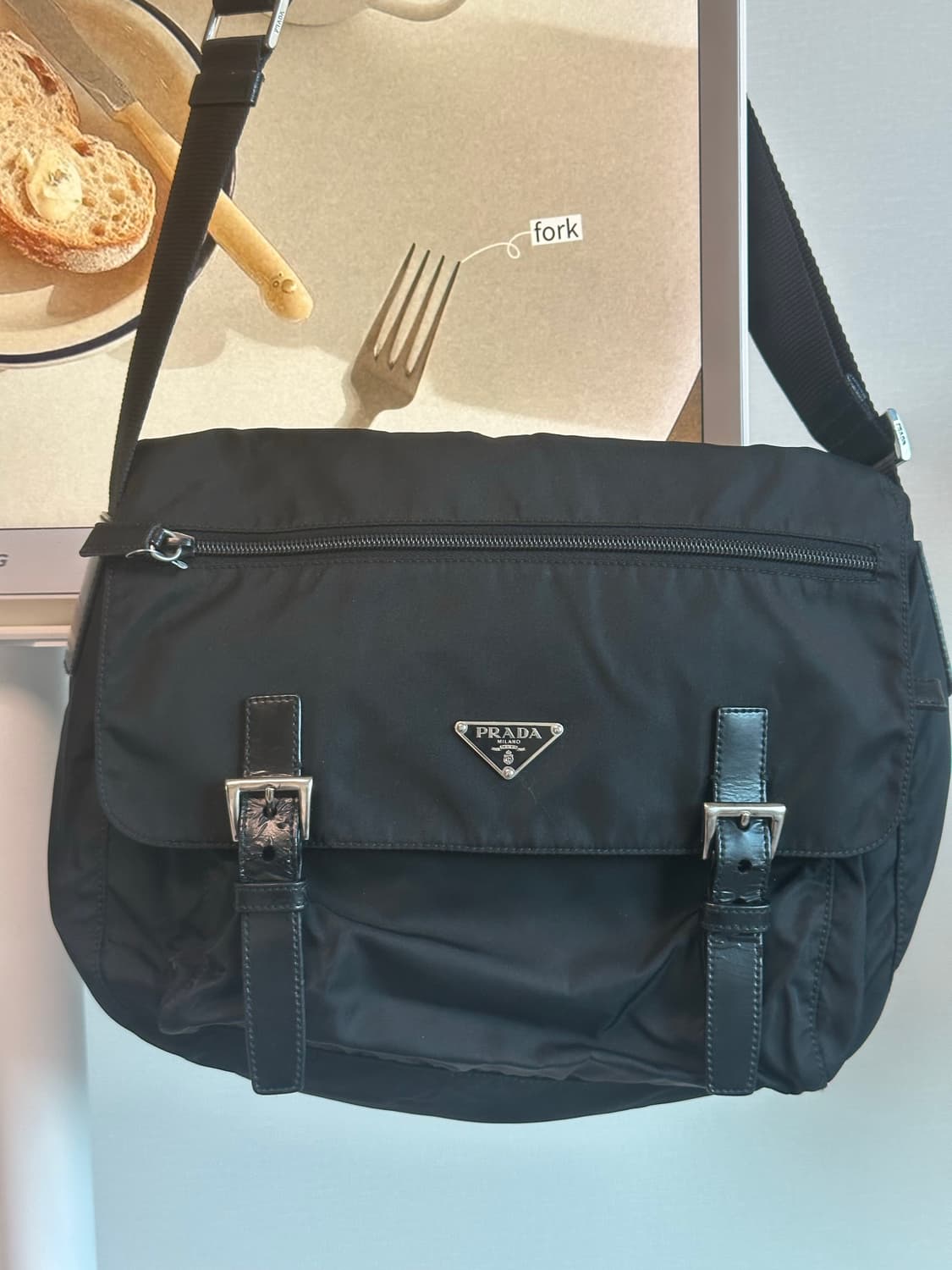 프라다 메신저백 나일론 포코노 테수토 숄더백 상품이미지6