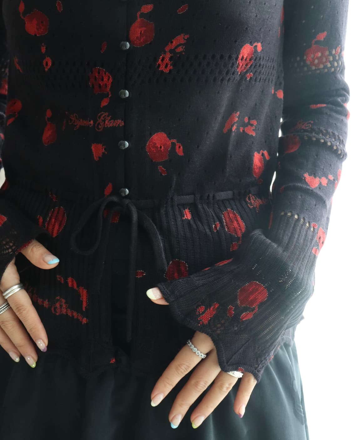 [Hysteric Glamour] Black Apple Cardigan 상품이미지4