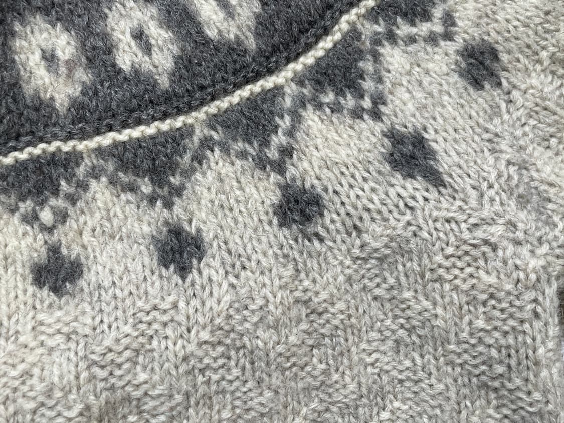 빈티지 핸드니트 노르딕 토클 니트 가디건 J04090 상품이미지8