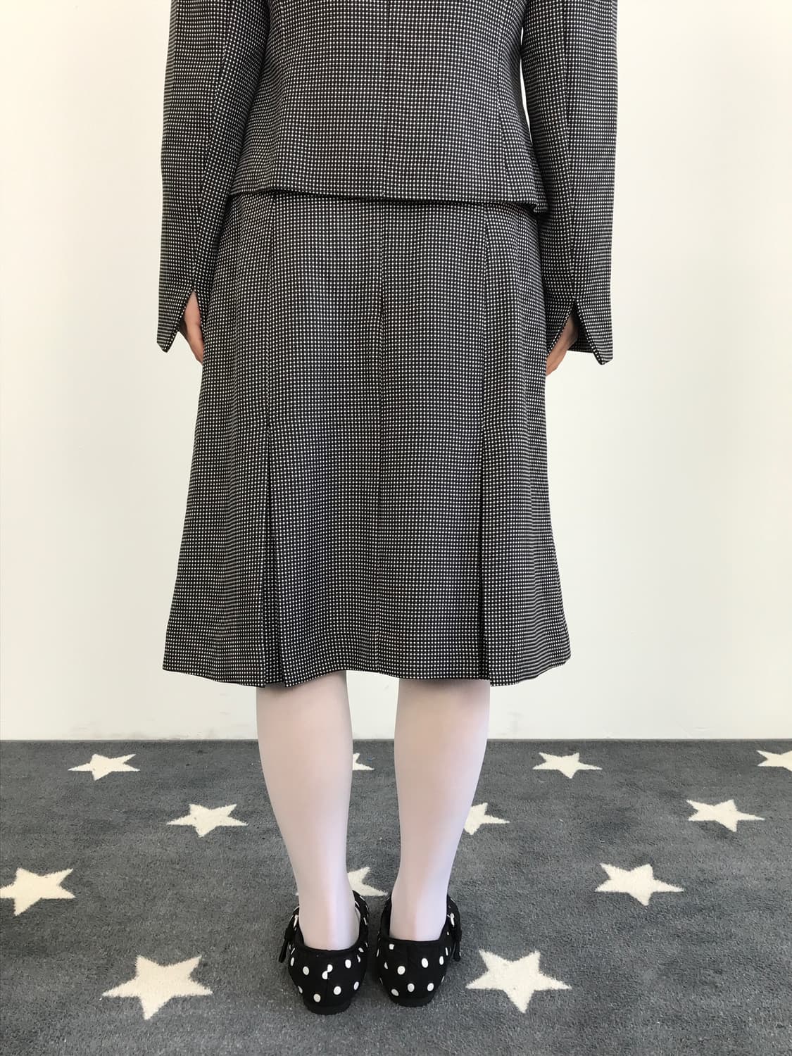 Jpn Micro-Dot Formal Skirt Suit Set(2pc) 상품이미지6