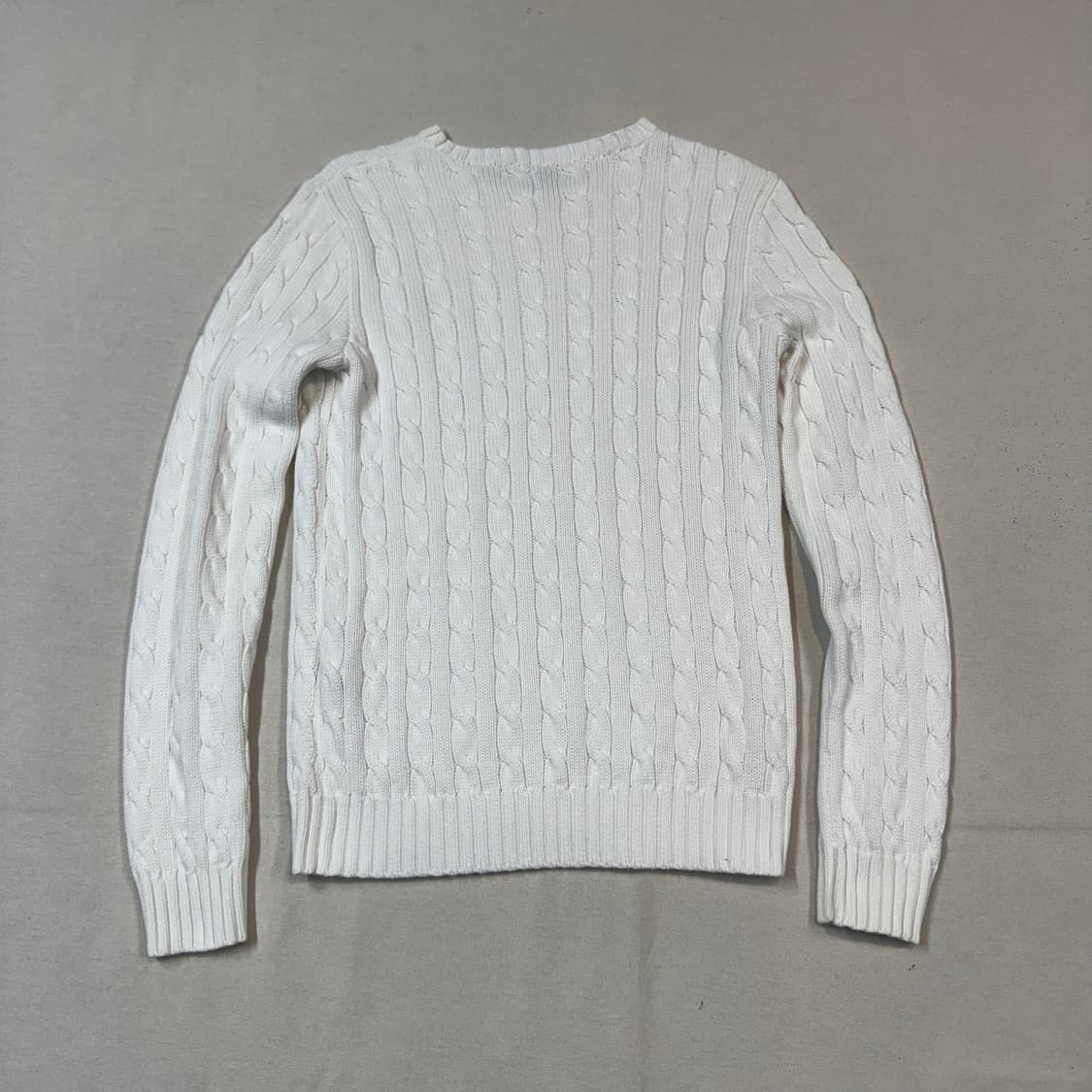 M) 폴로 랄프로렌 케이블 꽈배기 라운드넥 니트 상품이미지5