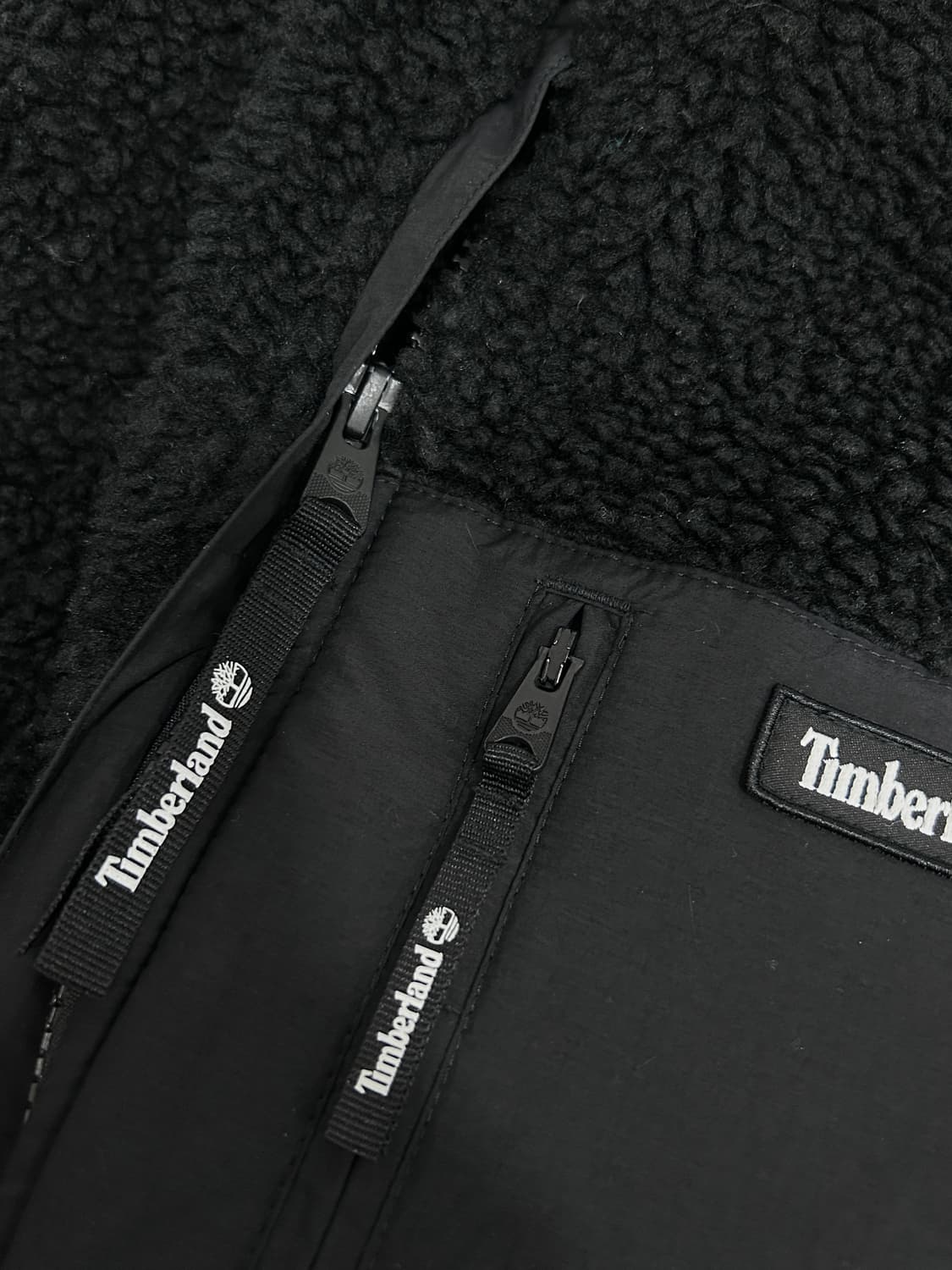 팀버랜드 롱후리스 뽀글이 플리스 자켓 여성 S 블랙 상품이미지6