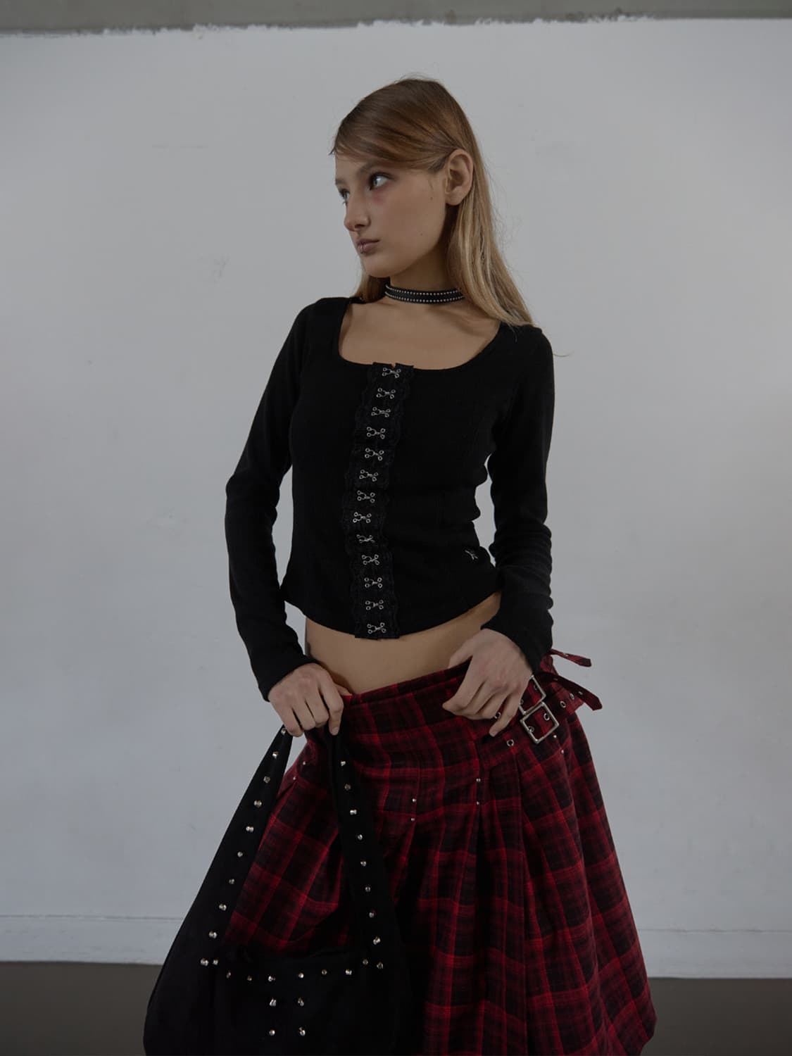 셋업이엑스이 HOOK LONG SLEEVE TOP  상품이미지2