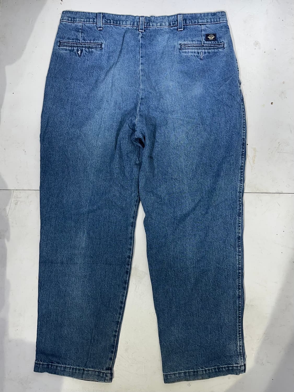 90s 도커스 중청 와이드 핀턱 힙합 데님 팬츠 청바지 상품이미지5