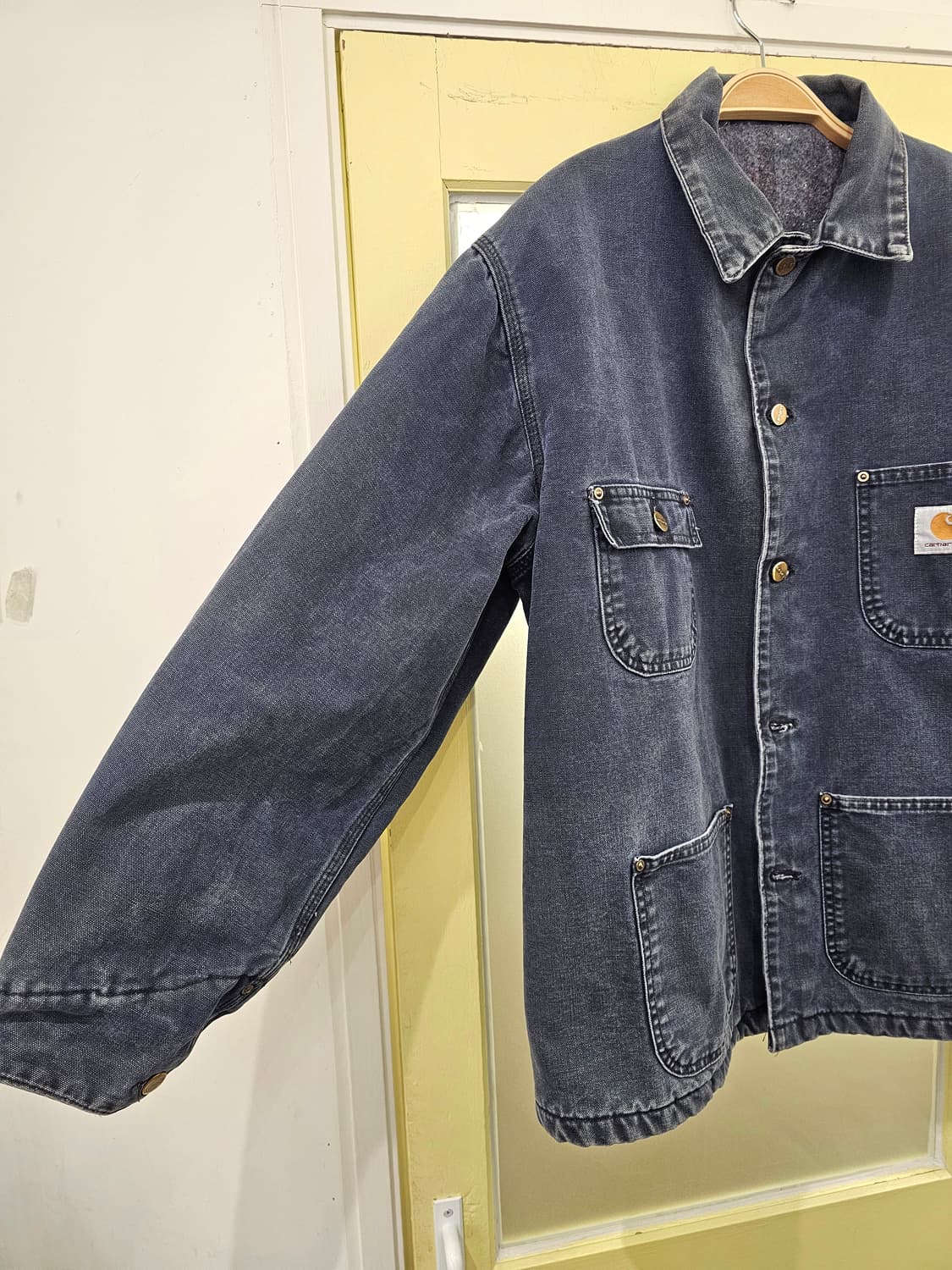 Carhartt 워싱네이비 워크자켓(겨울라이닝) 상품이미지5