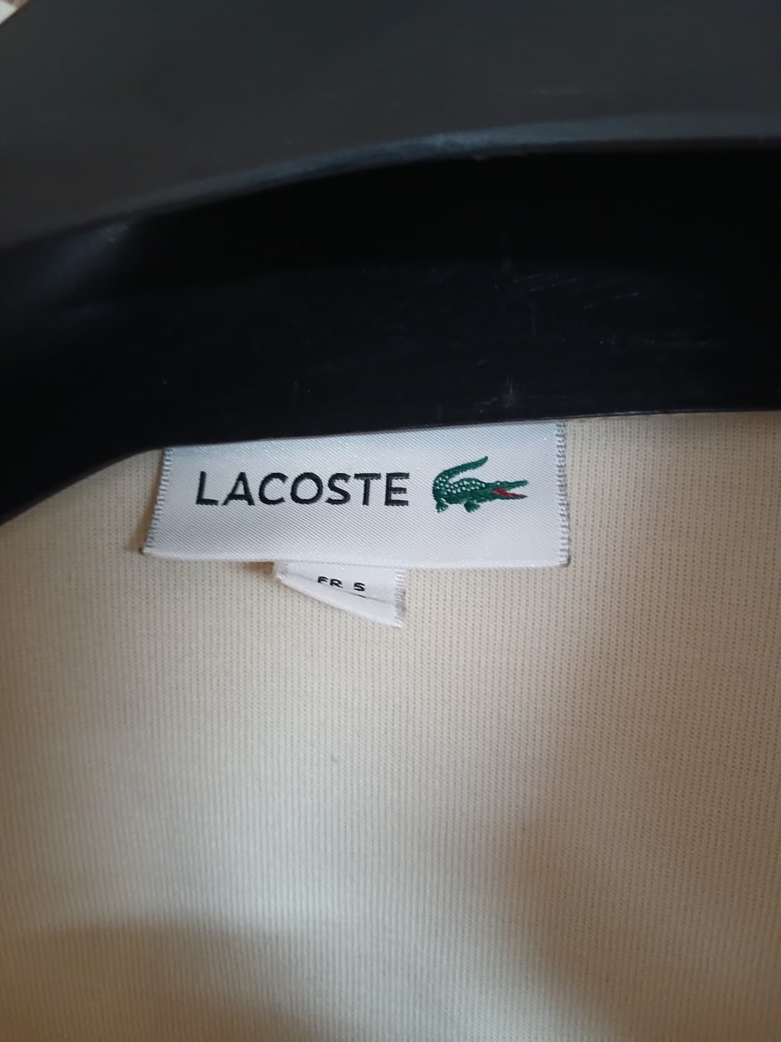 라코스테 아이보리 하프집업 탑 5사이즈(105) 상품이미지3