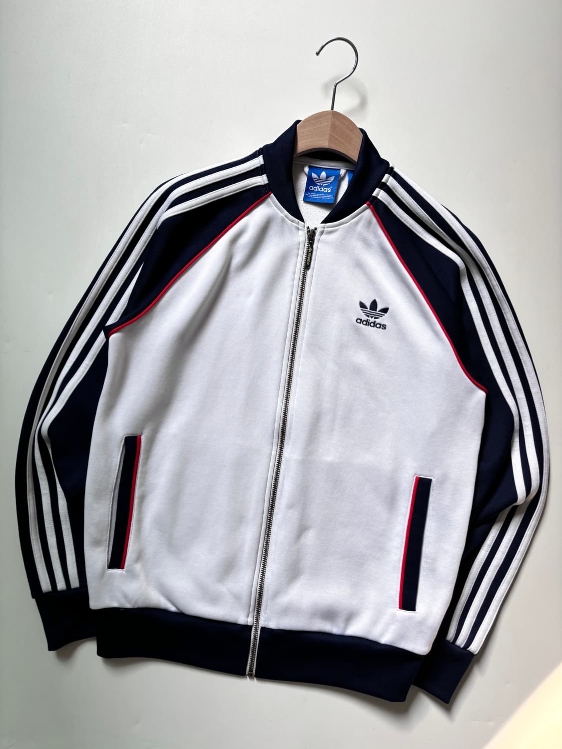 Adidas 아디다스 슈퍼스타 화이트 네이비 유넥 져지 상품이미지4