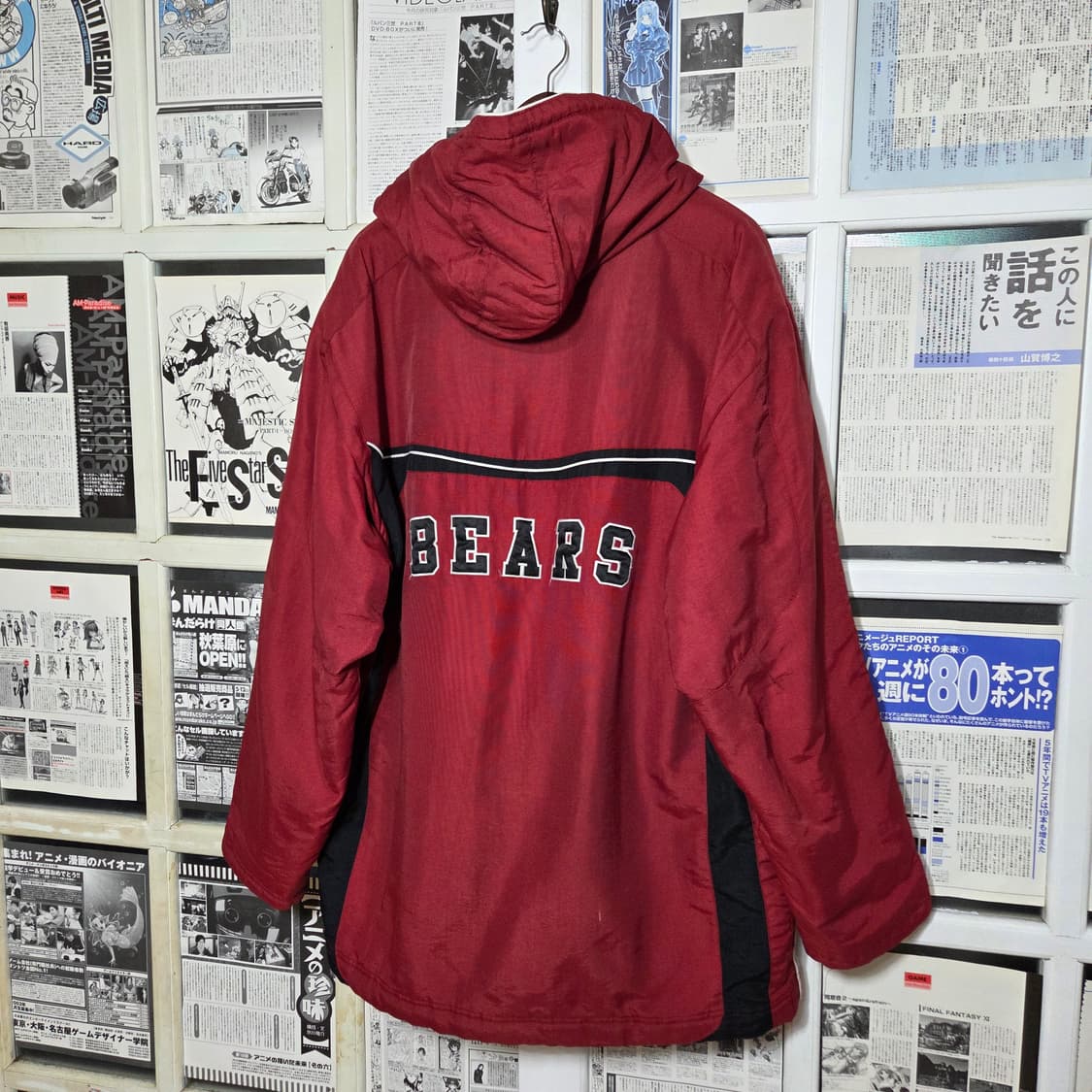 리복 허시 베어스 올드스쿨 기모 누빔 후드 점퍼 상품이미지6