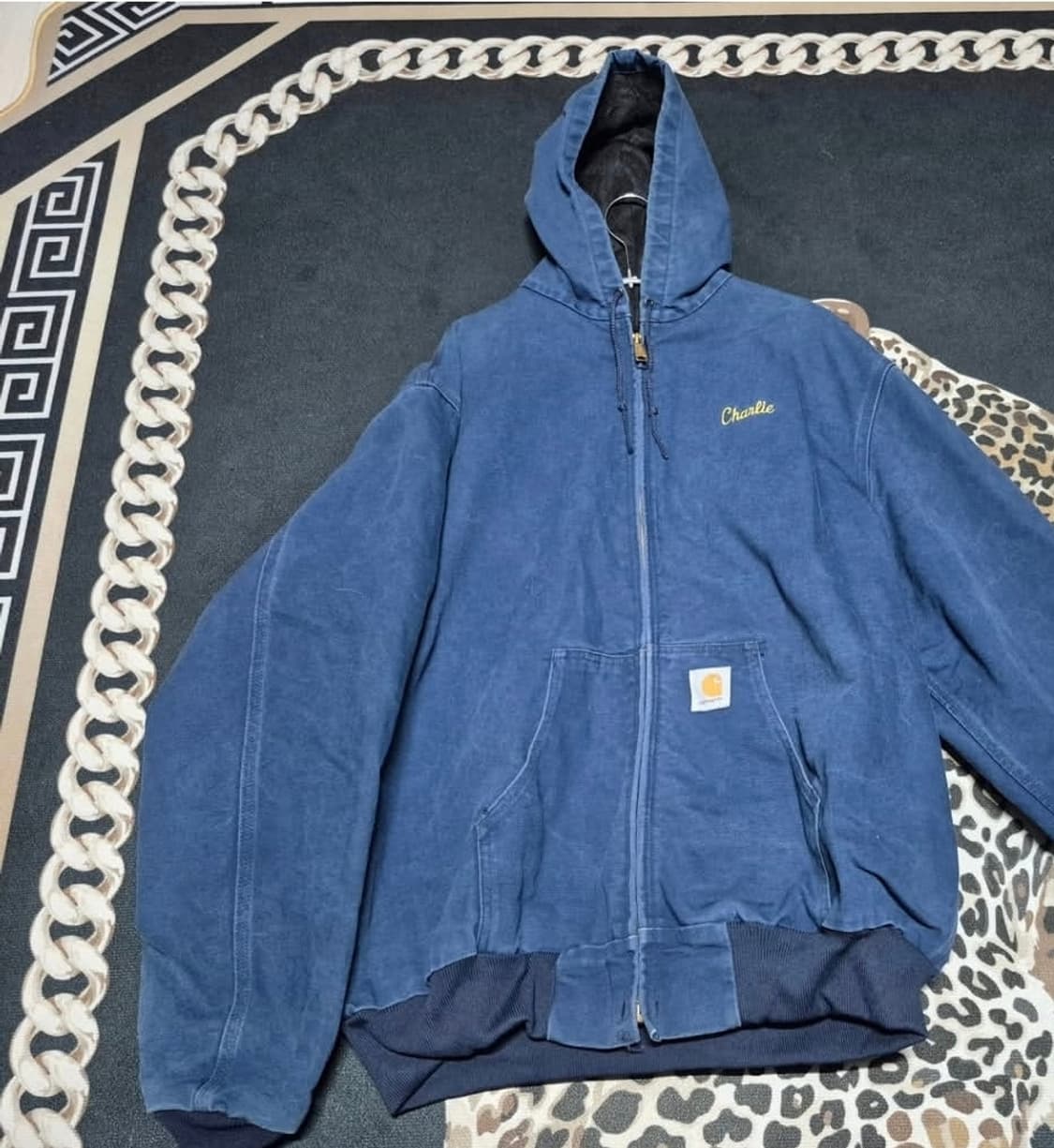 90's 칼하트 빈티지 덕 액티브 자켓 J03 네이비 XL 상품이미지3