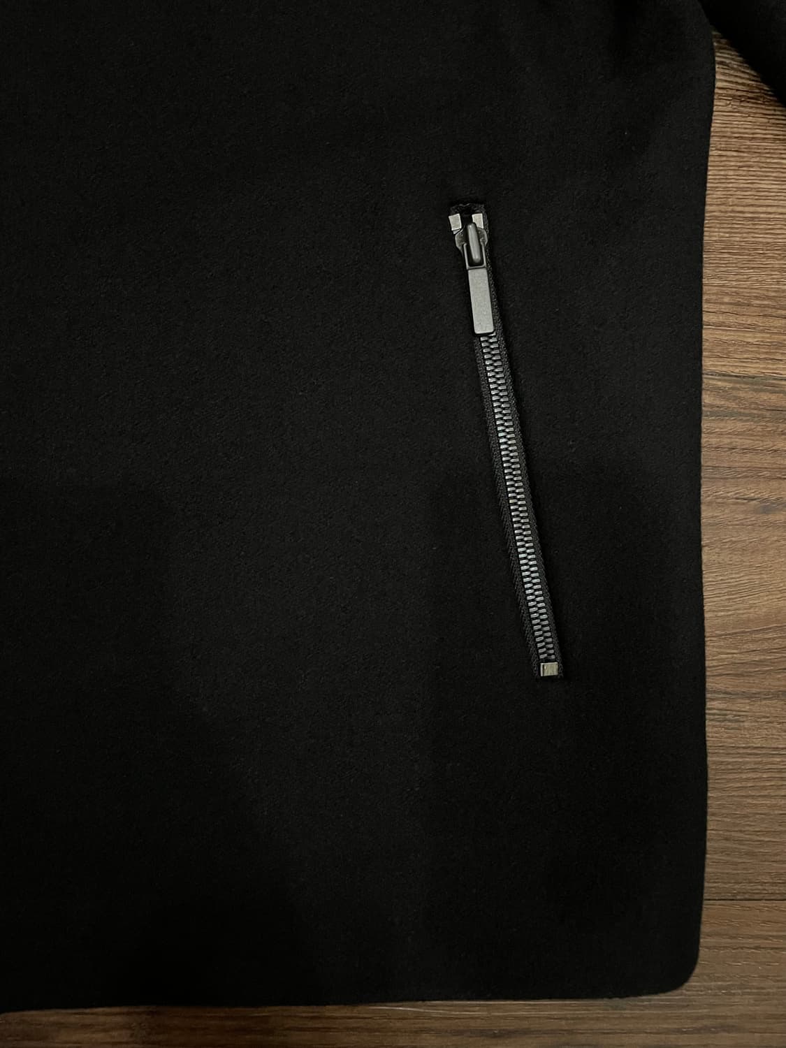 더니트컴퍼니 울 캐시미어 미니멀 자켓 블랙 상품이미지5