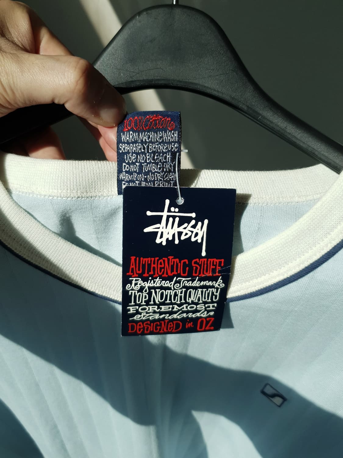90s STUSSY football tee 상품이미지5