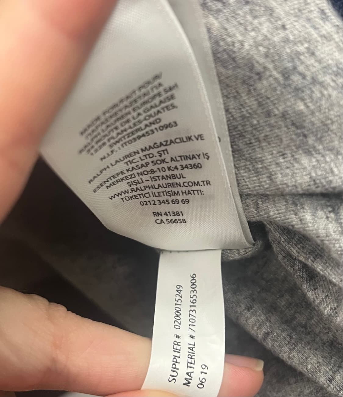 폴로 랄프로렌 그레이 뽀글이 플리스 집업 상품이미지8