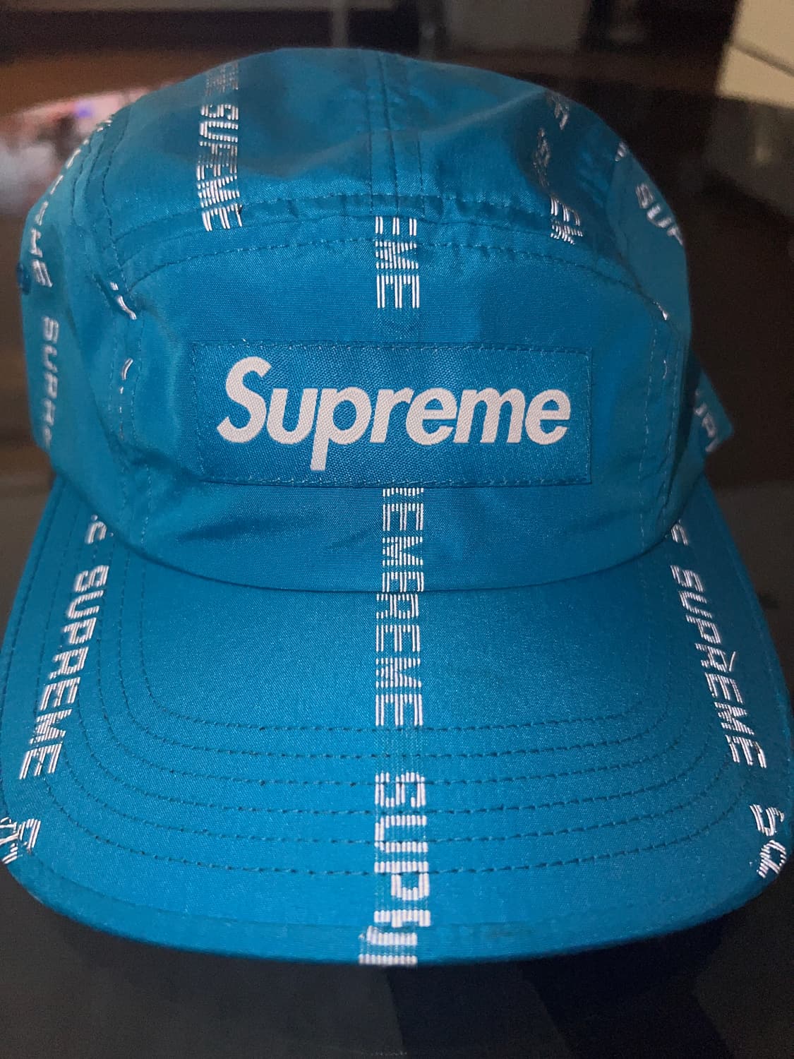 슈프림 볼캡 Supreme Reflective Text Camp Cap 상품이미지2