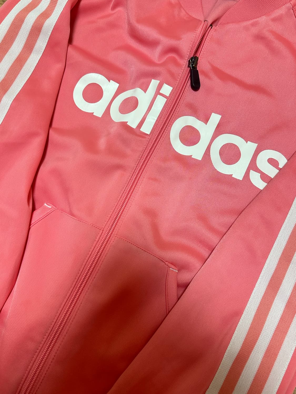 아디다스 핑크 딸기우유깔 트랙탑 져지 y2k 상품이미지2