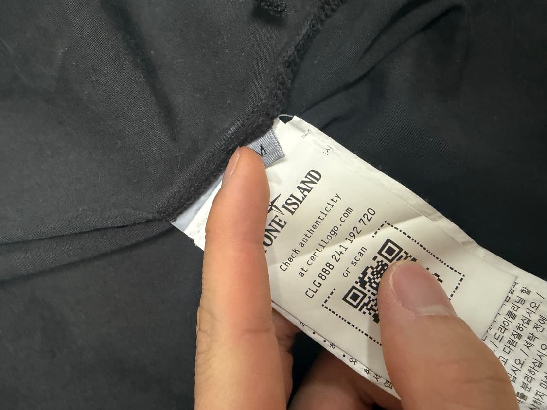 [백화점판/새상품급] 24ss 스톤아일랜드 셔츠자켓 블랙 M 상품이미지3