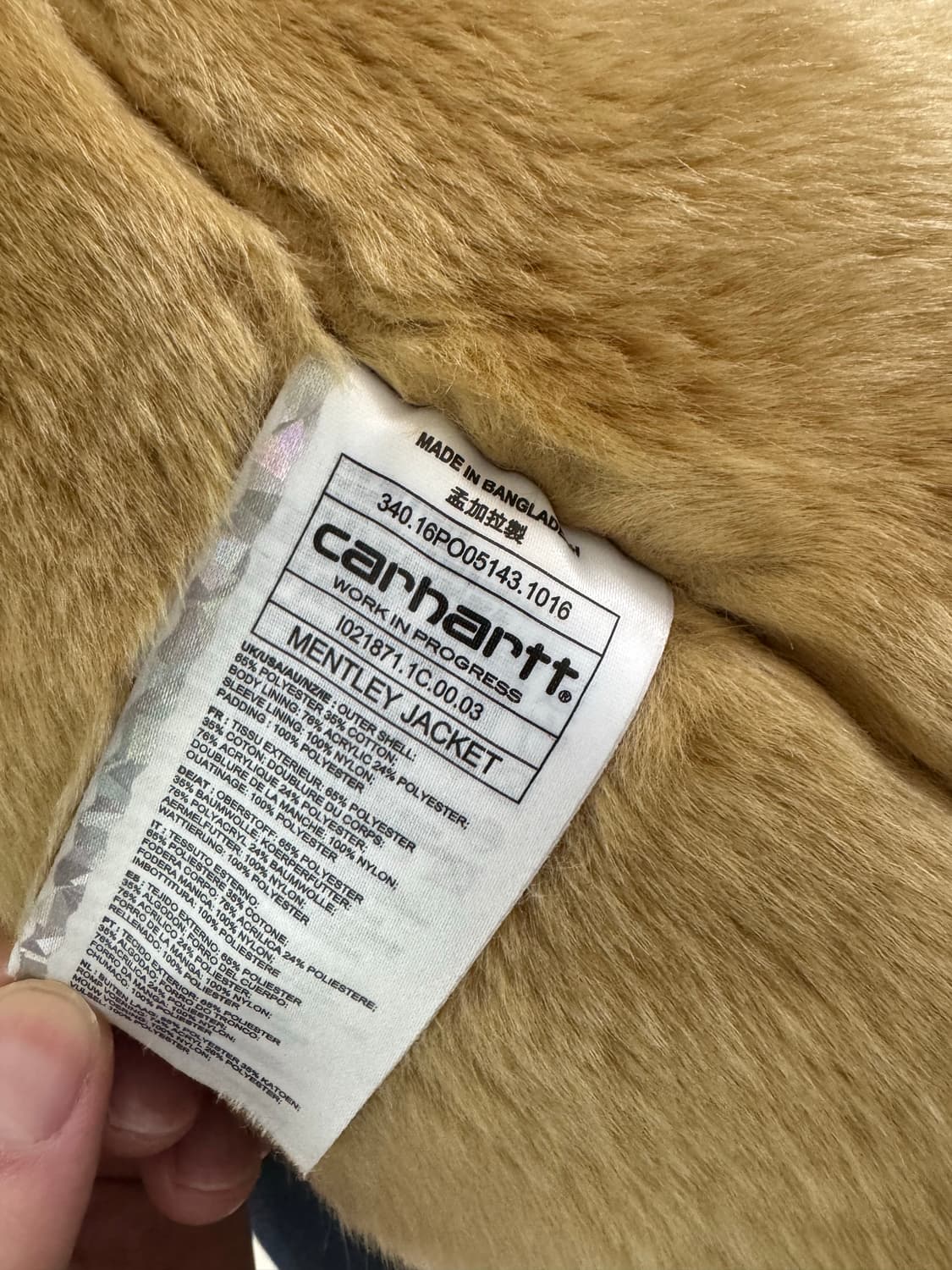 칼하트 멘틀리 자켓 네이비 M 상품이미지3