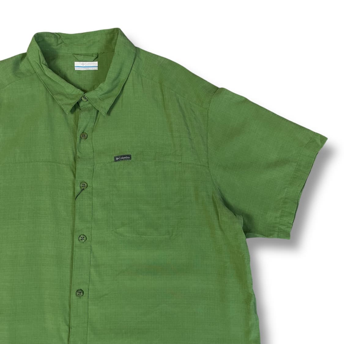 컬럼비아 그린 폴리 반팔 셔츠 XXL 상품이미지3