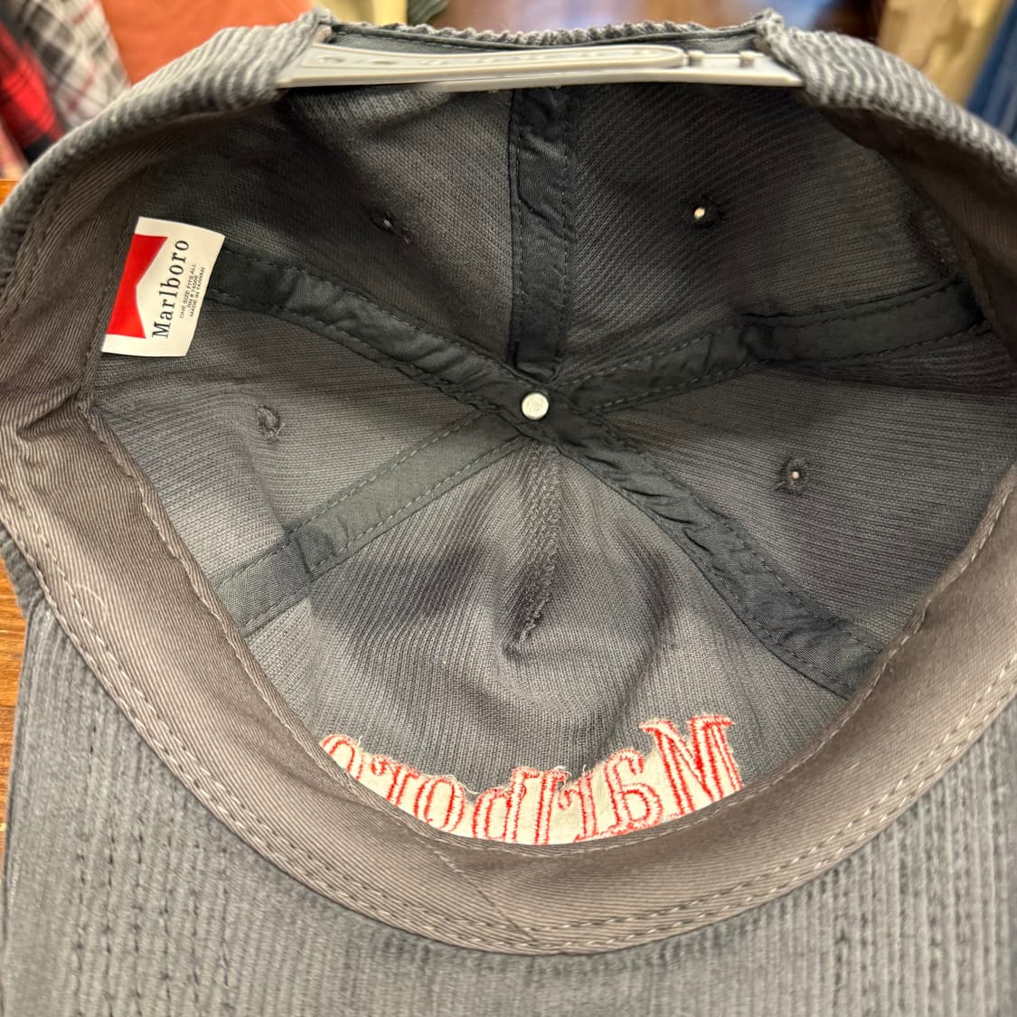 말보로 코듀로이 차콜 캡 상품이미지3
