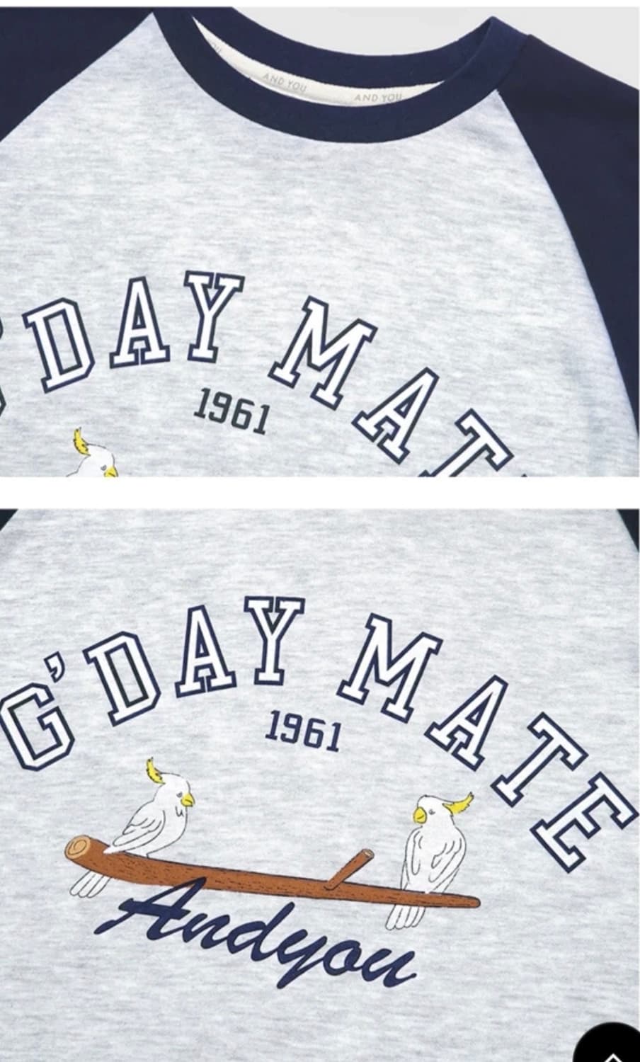 가격내림 ! 앤유 그다이마잇 아트워크 래글런 티셔츠 (2사이즈) 상품이미지5