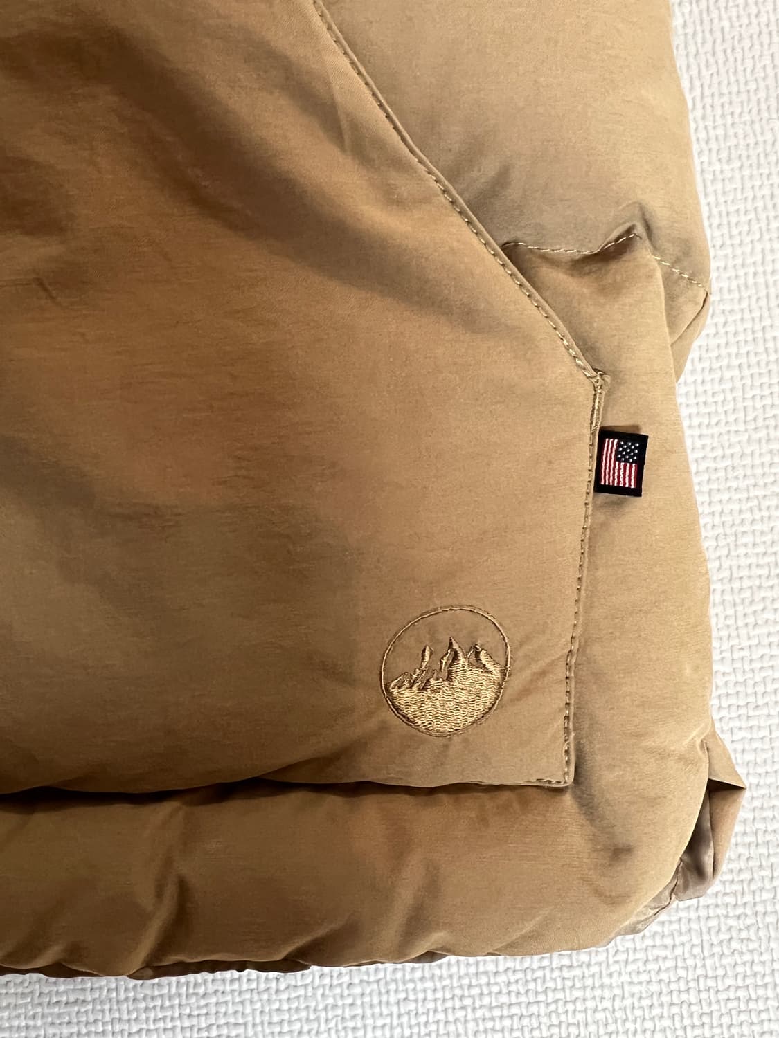 USA 펜필드 40주년 덕다운 레더 베스트 패딩(베이지) XL 상품이미지3