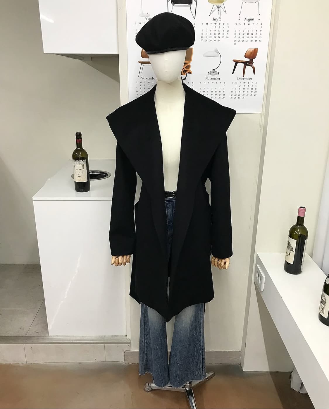 막스마라 카멜울 후드 벨티드 코트 상품이미지5