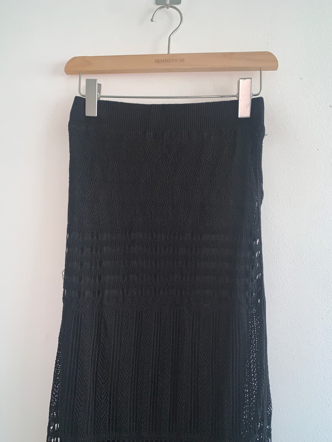 Bohemian punching knit skirt 상품이미지2