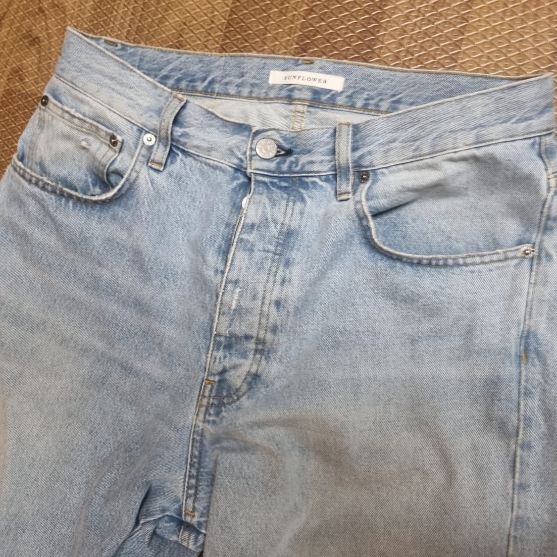 선플라워 트위스트 연청 데님 32x 32 상품이미지2