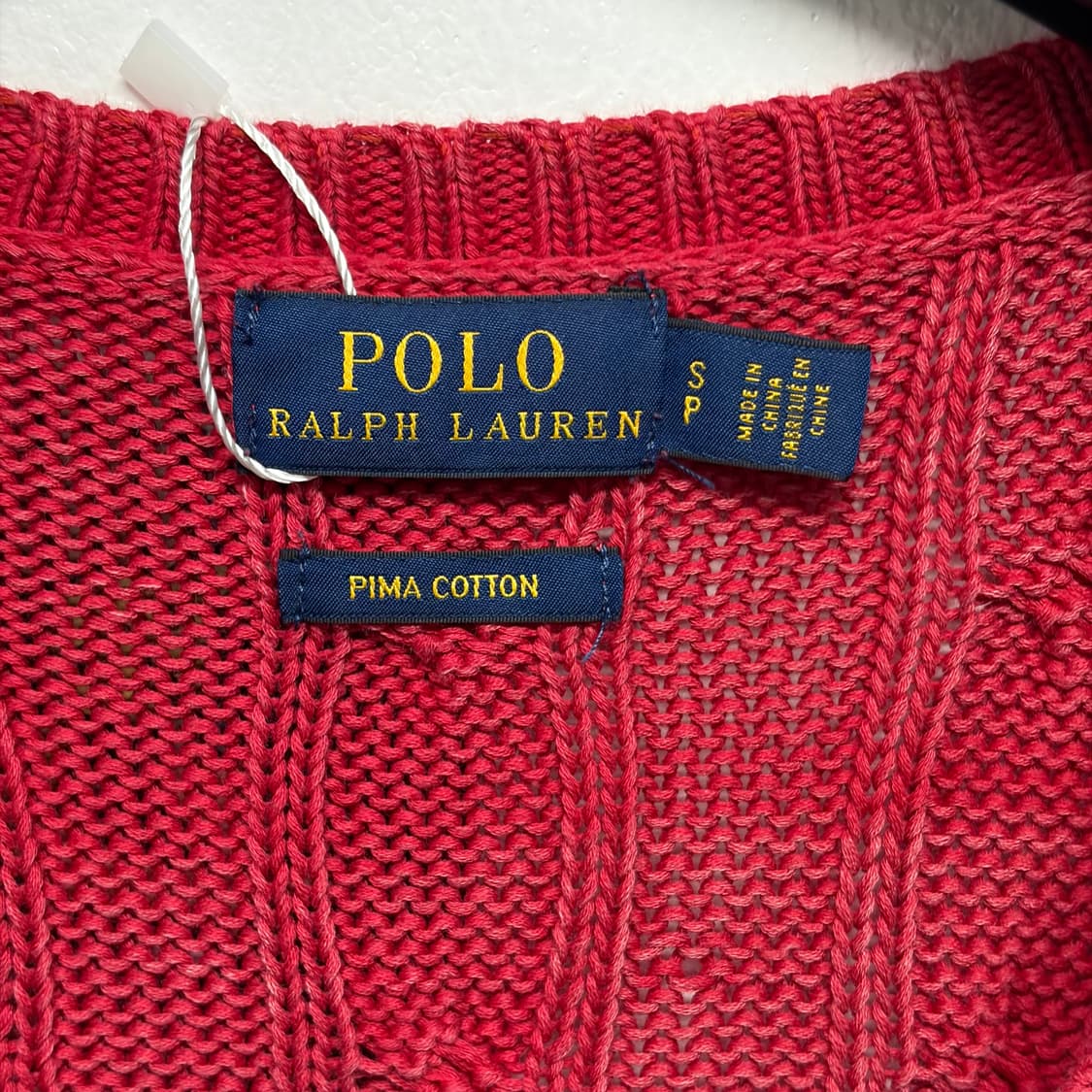 폴로 랄프로렌 케이블 브이넥 니트 1 상품이미지4