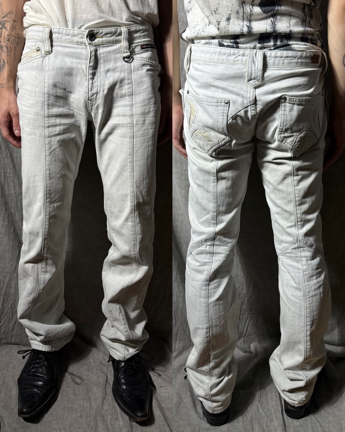 NICOLE CLUB FOR MEN White Denim Pants 상품이미지1