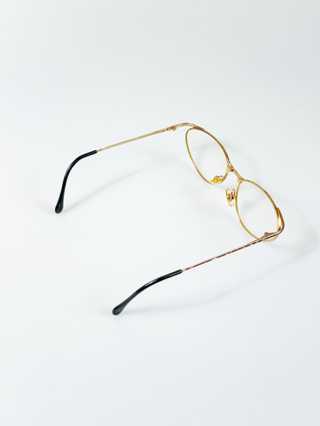 90s 유로피안 골드 레오파드 오벌 프레임 빈티지 안경 상품이미지4