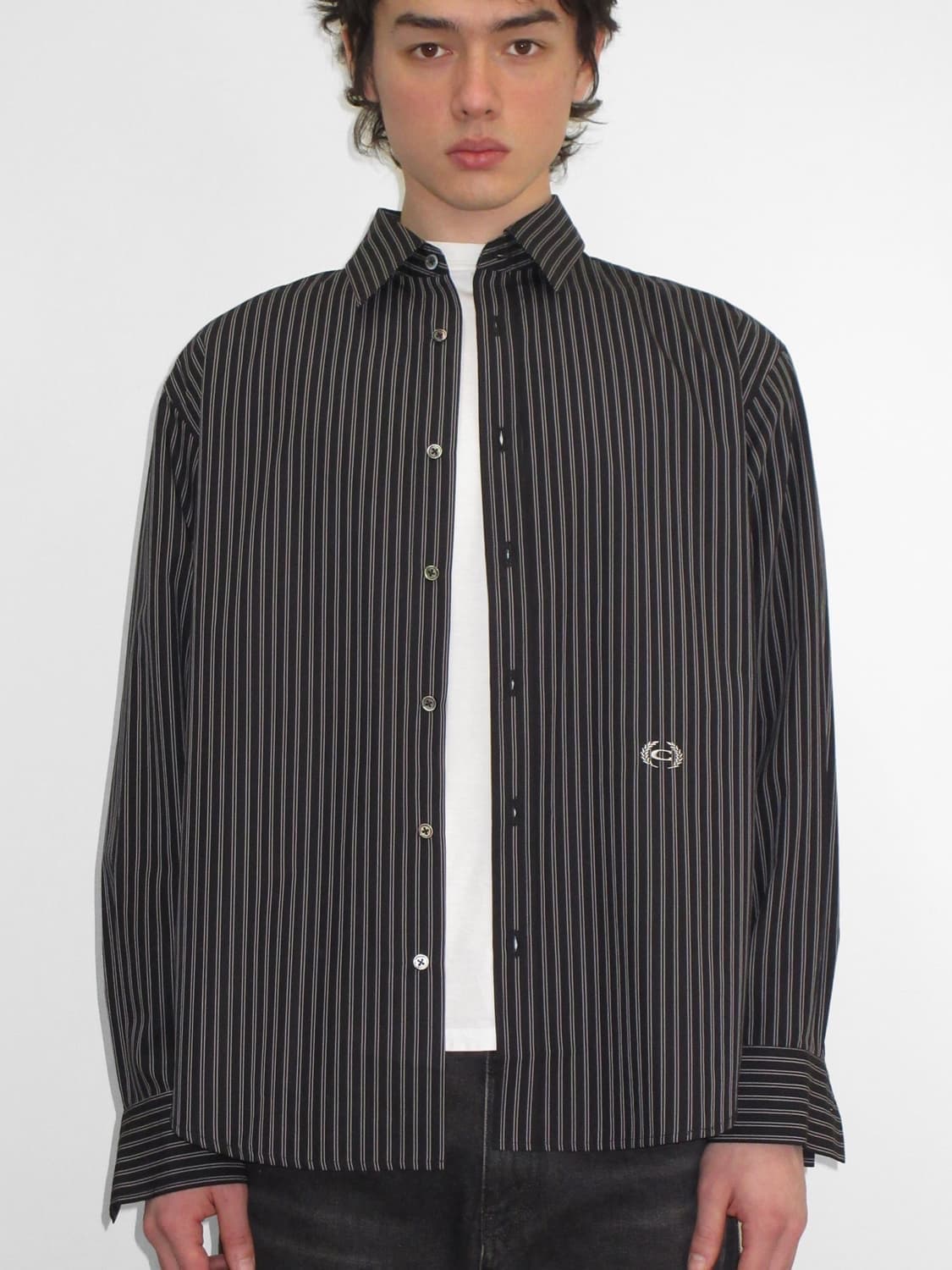 [M] 커미션 스트라이프 뱅커 셔츠 상품이미지2