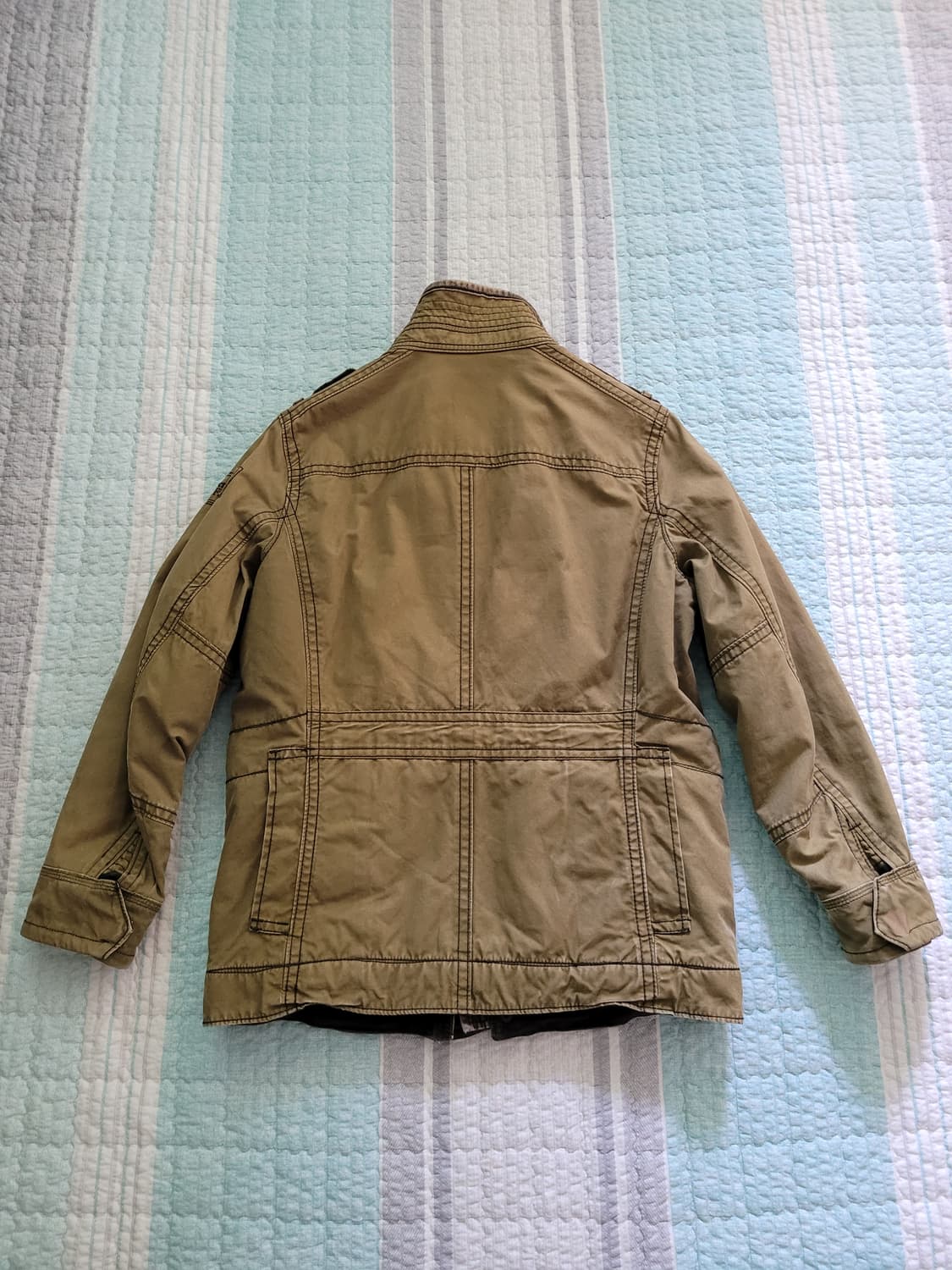 아베크롬비 Abercrombie 레드필드 왁스드 밀리터리 야상자켓 M 상품이미지10