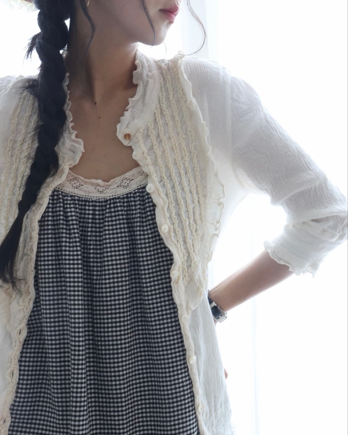 [Tsumori Chisato] Crinkle Pintuck Shirt 상품이미지7