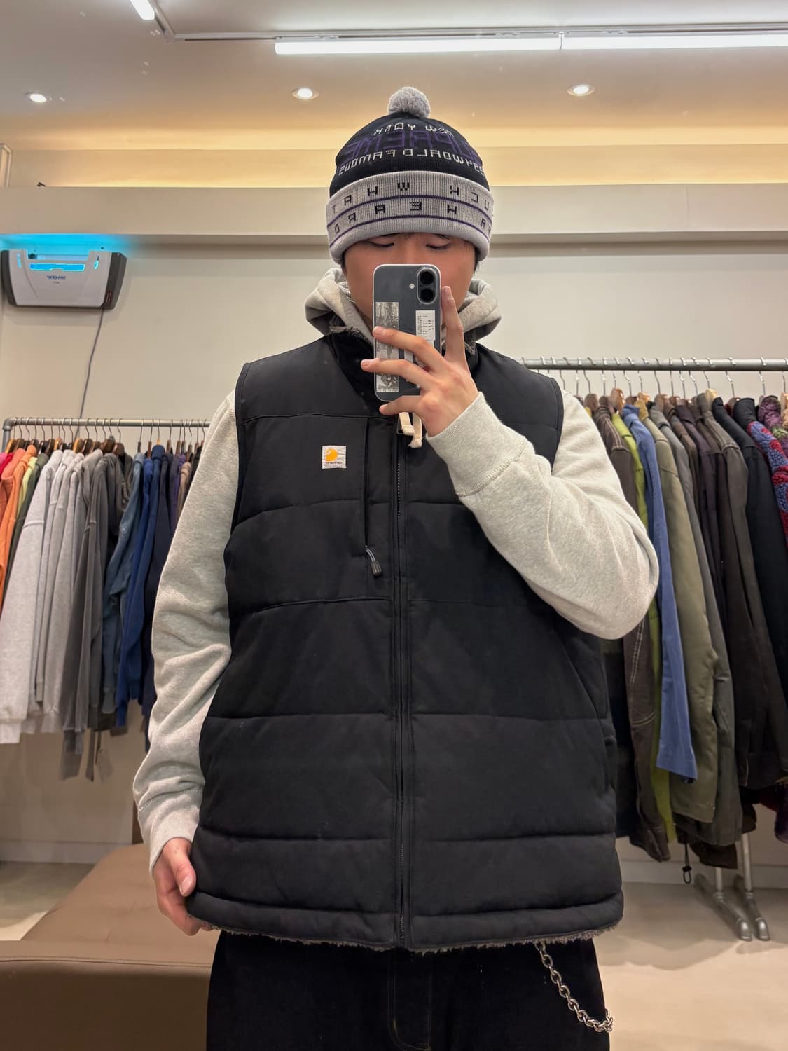 칼하트 리버시블 워크-후리스 베스트 상품이미지6