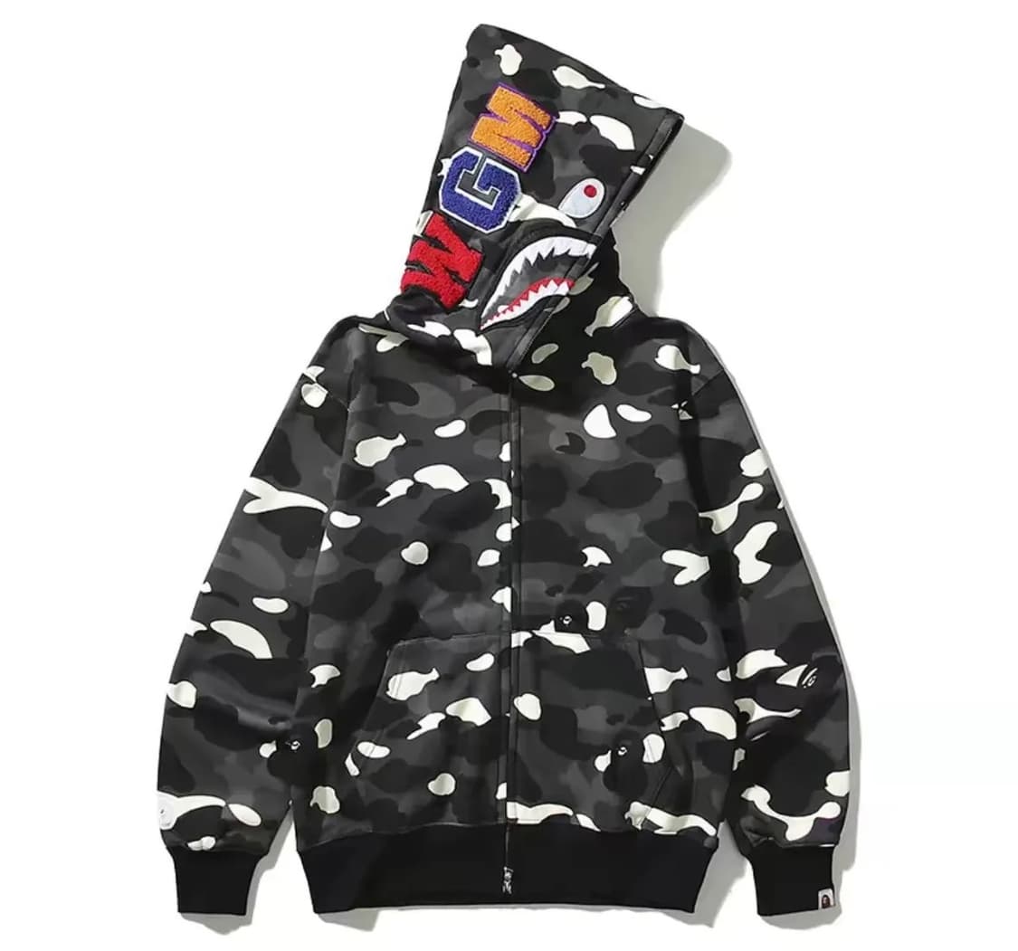 베이프 샤크후드 흑계 xl 새상품 상품이미지1