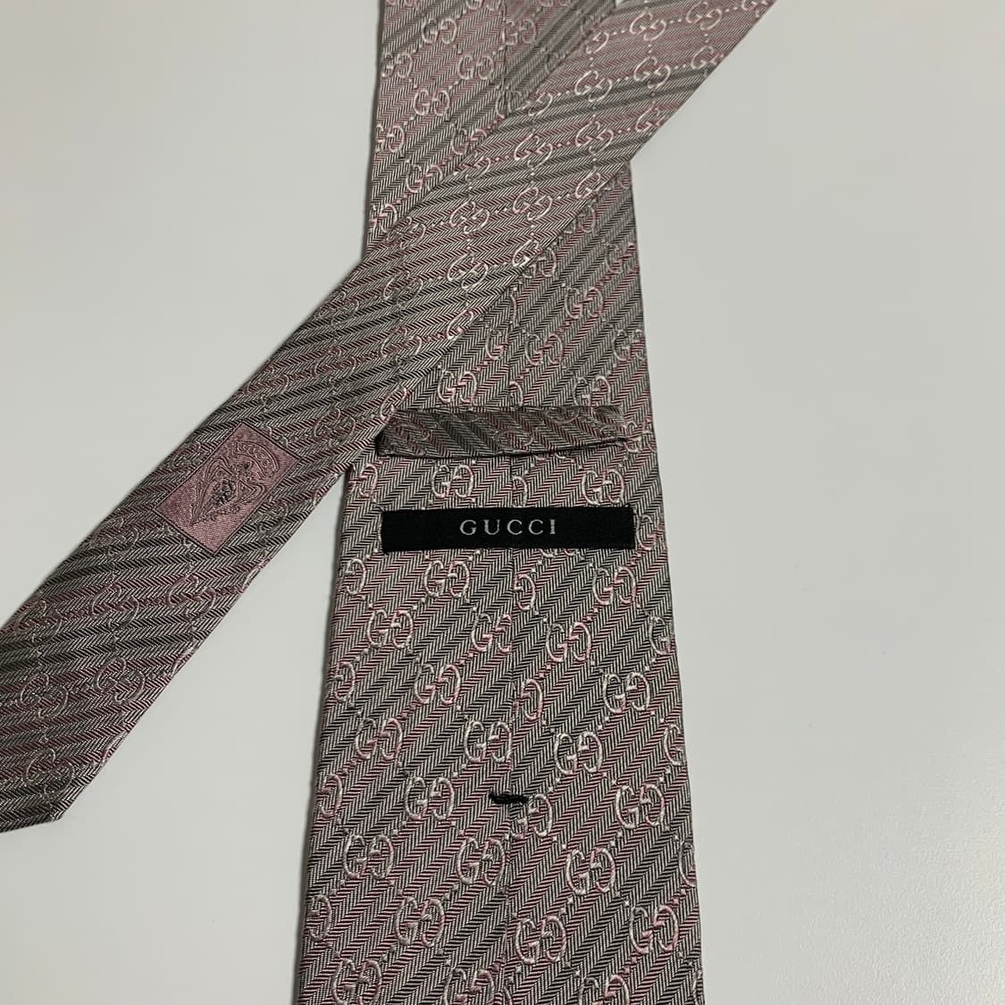 구찌(GUCCI) GG로고 모노그램 명품넥타이 100실크 8.5cm 상품이미지5