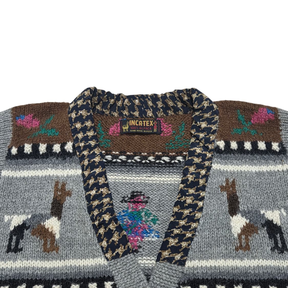 INCATEX 인카텍스 알파카100% 핸드메이드 니트 베스트 조끼 상품이미지3